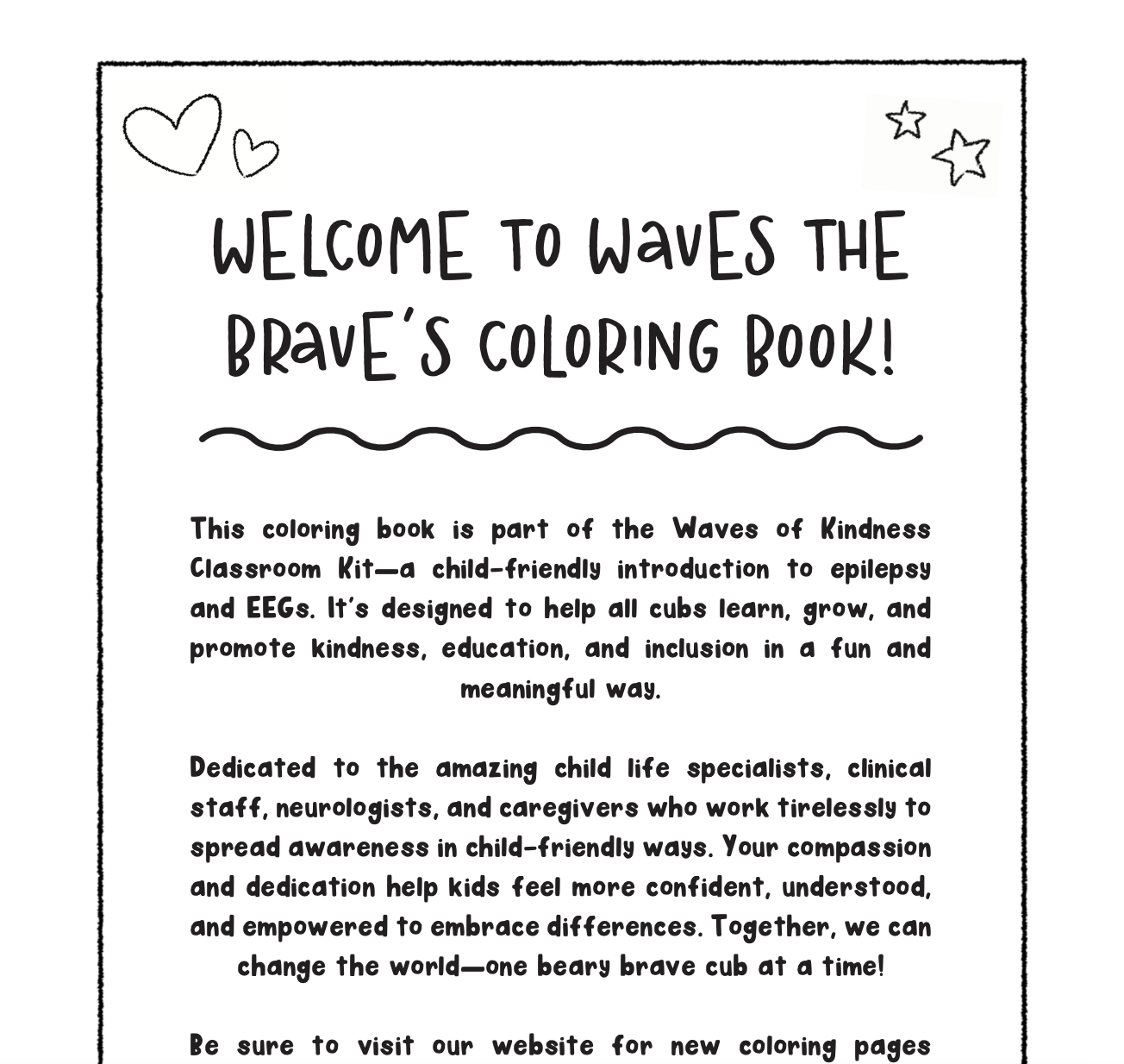 Waves the Brave’s Coloring Book