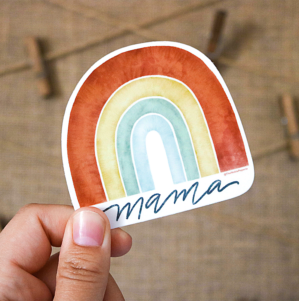 Rainbow Mama Love Sticker